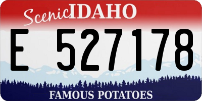 ID license plate E527178