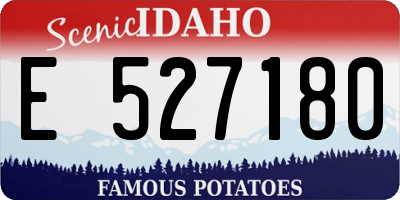ID license plate E527180