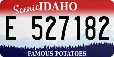 ID license plate E527182