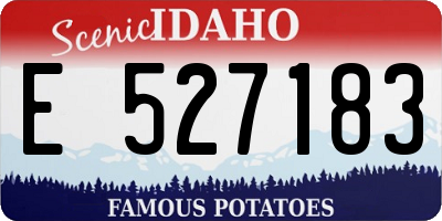 ID license plate E527183