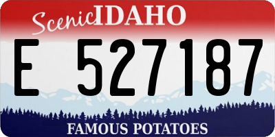 ID license plate E527187