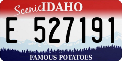 ID license plate E527191