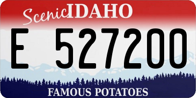 ID license plate E527200