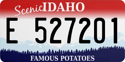 ID license plate E527201