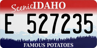 ID license plate E527235