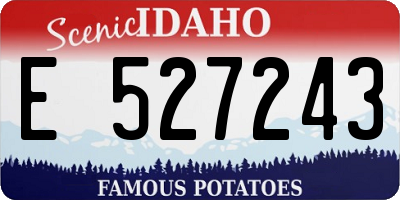 ID license plate E527243
