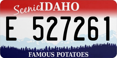 ID license plate E527261