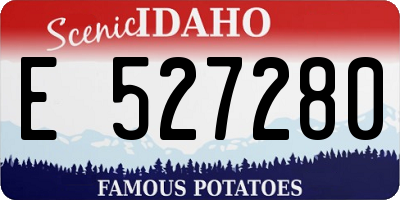 ID license plate E527280