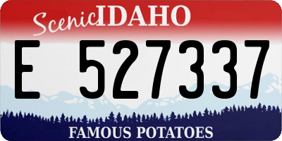 ID license plate E527337