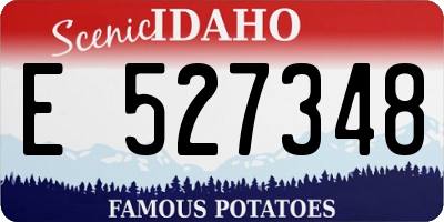 ID license plate E527348