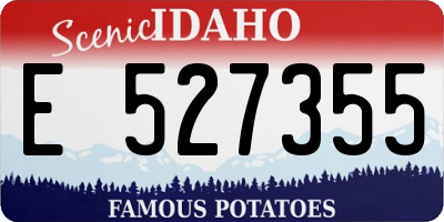 ID license plate E527355