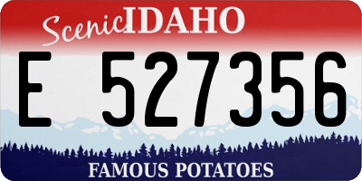 ID license plate E527356
