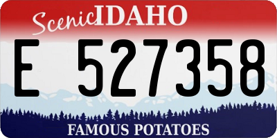 ID license plate E527358