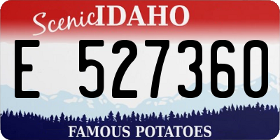 ID license plate E527360