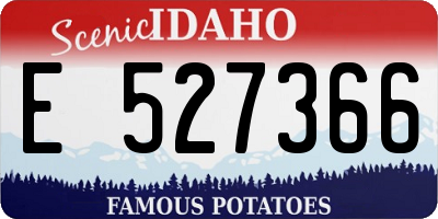 ID license plate E527366
