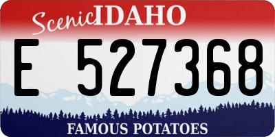 ID license plate E527368