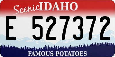 ID license plate E527372