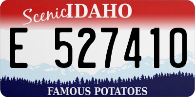 ID license plate E527410