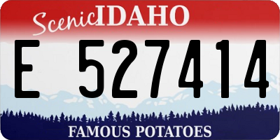 ID license plate E527414