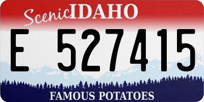 ID license plate E527415