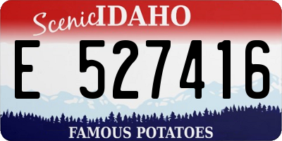 ID license plate E527416