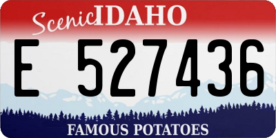 ID license plate E527436