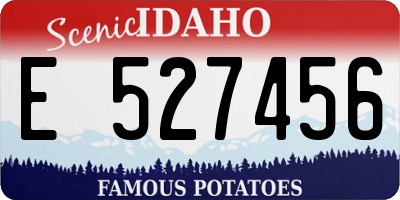 ID license plate E527456
