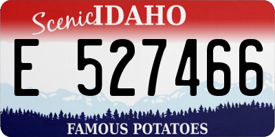 ID license plate E527466