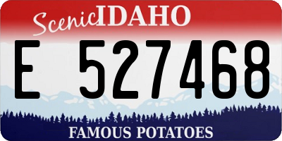 ID license plate E527468