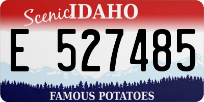 ID license plate E527485