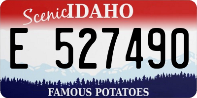 ID license plate E527490