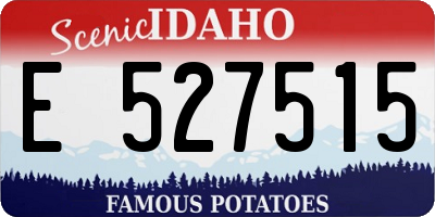 ID license plate E527515