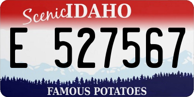 ID license plate E527567