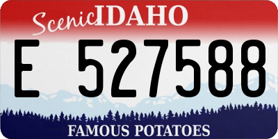 ID license plate E527588