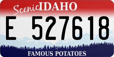 ID license plate E527618