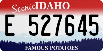 ID license plate E527645