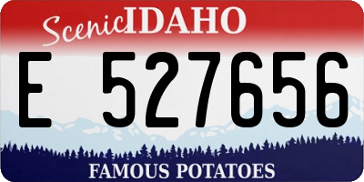 ID license plate E527656