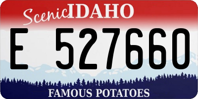 ID license plate E527660