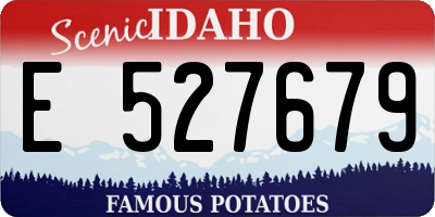 ID license plate E527679