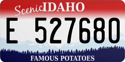 ID license plate E527680