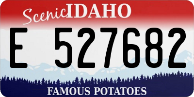 ID license plate E527682