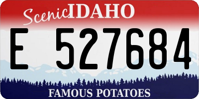 ID license plate E527684