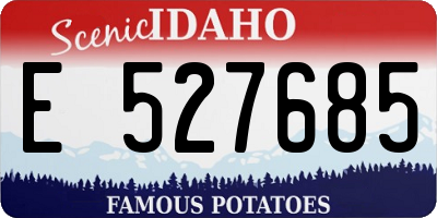 ID license plate E527685