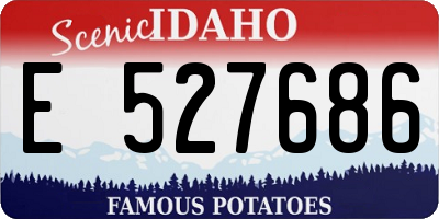 ID license plate E527686