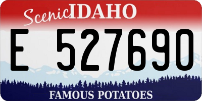 ID license plate E527690