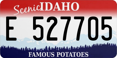 ID license plate E527705