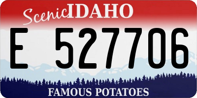 ID license plate E527706