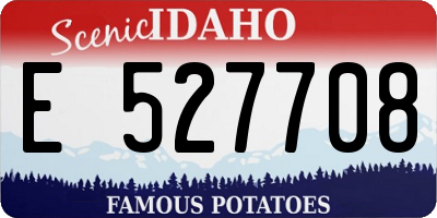 ID license plate E527708