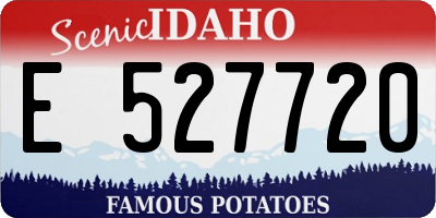 ID license plate E527720