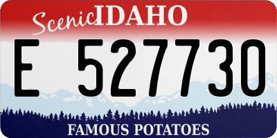 ID license plate E527730